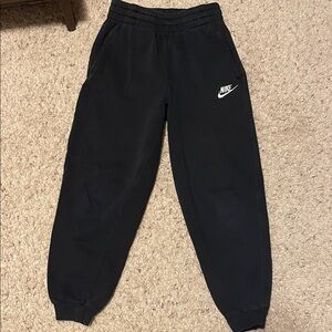 Nike Kids Black Sweatpants with Logo